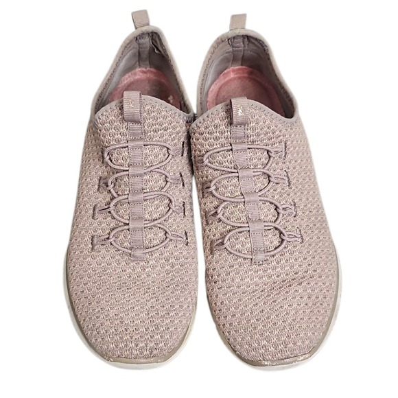 Skechers Slip On Walking Sneakers Comfort Shoes Casual Mauve Size 8.5 - Picture 1 of 7